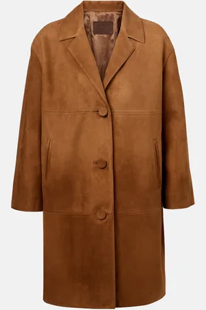 Prada Mantel aus Veloursleder