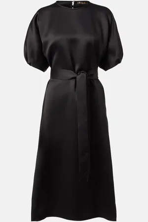 Loro Piana Midikleid Bess aus Seidensatin
