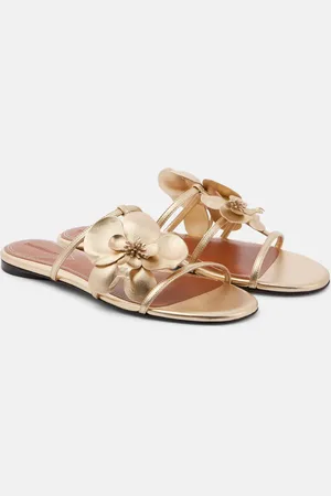 ZIMMERMANN Sandalen Orchid aus Metallic-Leder
