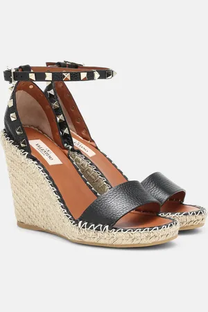 VALENTINO GARAVANI Espadrille-Sandalen Rockstud 105 aus Leder