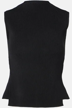 Victoria Beckham Top aus Rippstrick