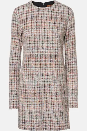 Missoni Minikleid aus Bouclé mit Pailletten