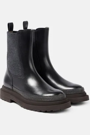 Brunello Cucinelli Chelsea Boots Monili aus Leder