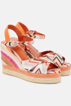 Missoni Espadrille-Wedges Carmen mit Leder
