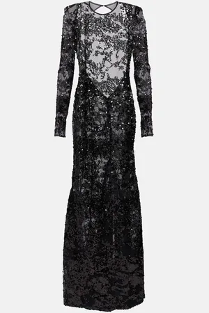Victoria Beckham Robe aus Spitze mit Pailletten