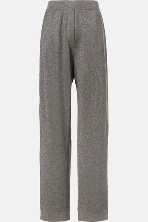 Brunello Cucinelli Weite Hose aus einem Baumwollgemisch