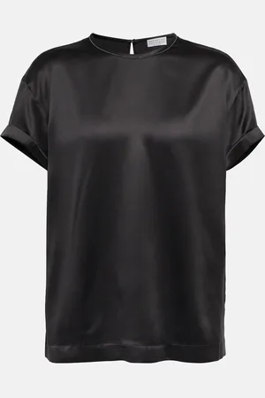 Brunello Cucinelli T-Shirt aus einem Seidengemisch