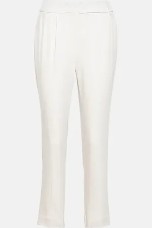 Brunello Cucinelli Schmale Low-Rise-Hose Pull Up