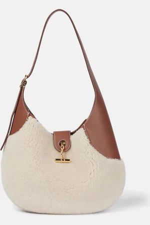 Loro Piana Schultertasche Bobbin Medium aus Faux Shearling