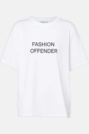 Victoria Beckham Bedrucktes T-Shirt aus Baumwoll-Jersey