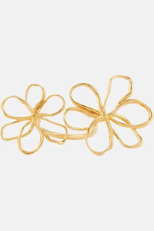 Oscar de la Renta Ring Threaded Flower