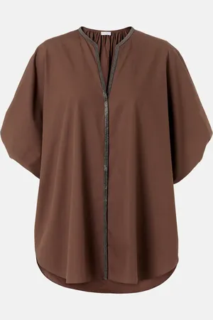 Brunello Cucinelli Top Monili aus Baumwolle