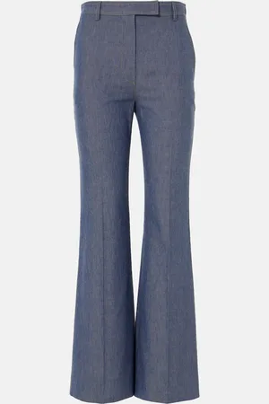 Loro Piana Schlaghose Nash aus Chambray