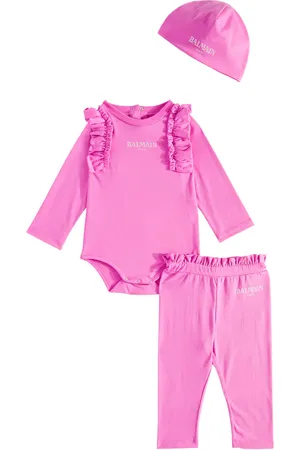 Balmain Baby Set aus Body, Hose und Mütze