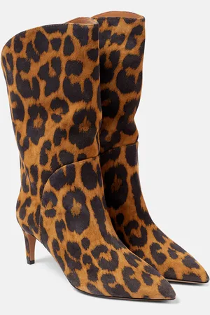 PARIS TEXAS Bedruckte Stiefel Gaia 60 aus Veloursleder