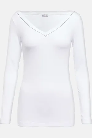 Brunello Cucinelli Longsleeve aus einem Baumwollgemisch