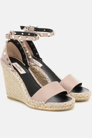VALENTINO GARAVANI Espadrille-Sandalen Rockstud 105 aus Leder