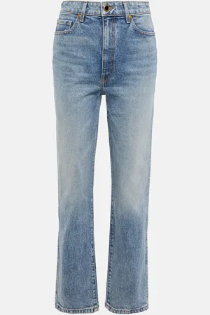 Khaite High-Rise Straight Jeans Abigail