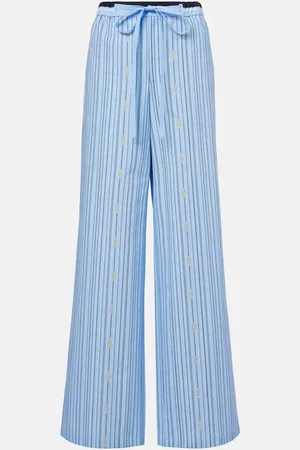 Gucci Palazzo-Hose Horsebit aus Baumwolle