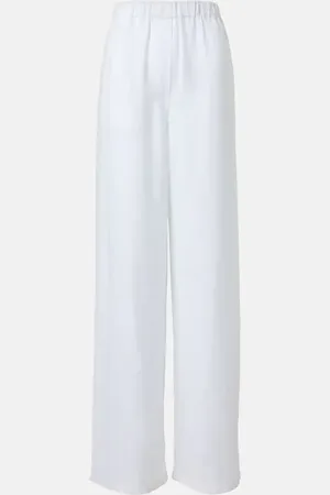 Loro Piana Weite High-Rise-Hose Valerio aus Leinen