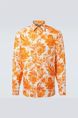 Etro Bedrucktes Hemd Roma aus Leinen