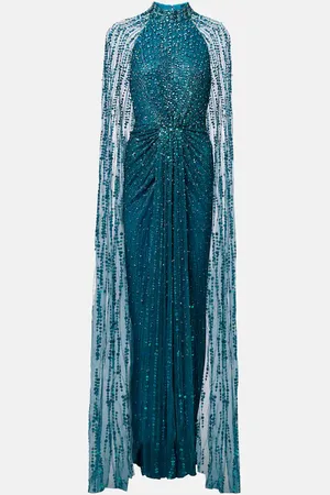 Jenny Packham Robe Cairo mit Kristallen und Pailletten