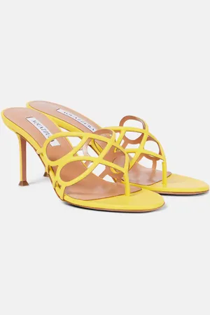 Aquazzura Sandalen Infinito 75 aus Leder