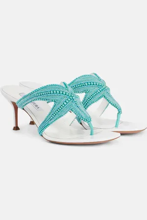 Aquazzura Sandalen Reef Star 65 aus Leder