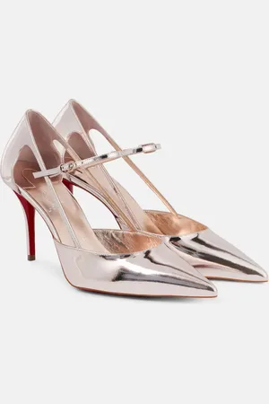 Christian Louboutin Mary-Jane-Pumps Miss Z Strap 80 aus Leder