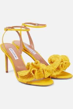 Aquazzura Sandalen Noches Tropicales 85 aus Raffiabast