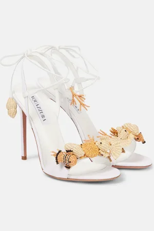 Aquazzura Sandalen Marea 105 aus Raffiabast