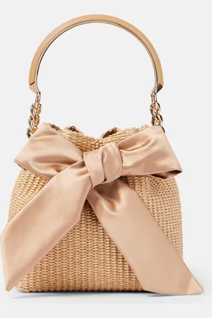 Jimmy Choo Bucket-Bag Bon Bon aus Raffiabast