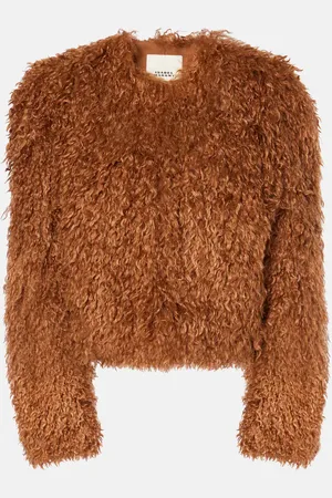 Isabel Marant Cropped-Jacke Faustine aus Faux Shearling