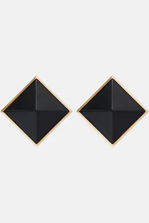Saint Laurent Clip-Ohrringe Pyramid