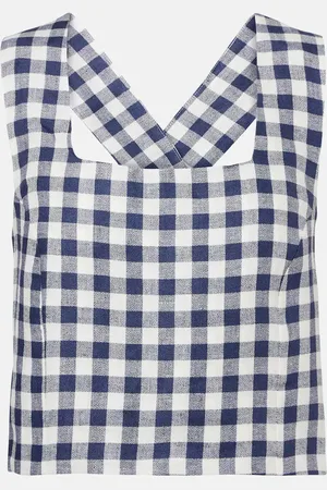 ASCENO Cropped-Top Cozumel aus Leinen