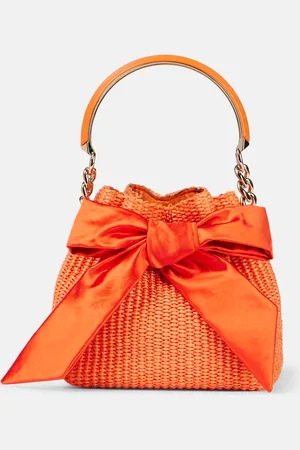 Jimmy Choo Bucket-Bag Bon Bon aus Raffiabast