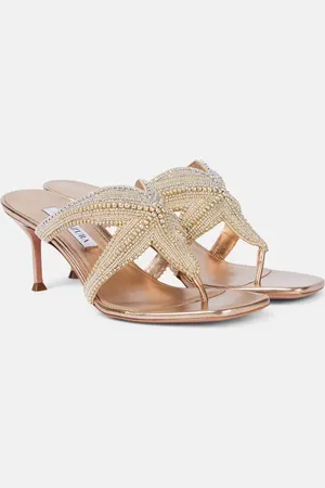 Aquazzura Sandalen Reef Star 65 aus Leder
