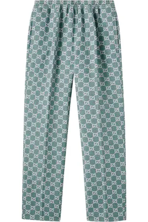 Gucci Gerade Hose GG aus Baumwoll-Canvas
