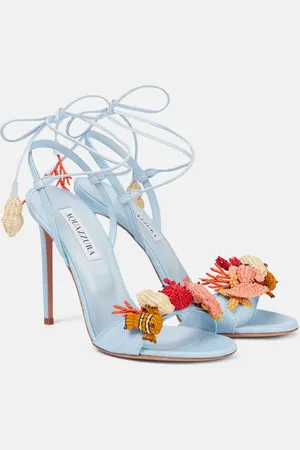 Aquazzura Sandalen Marea aus Raffiabast