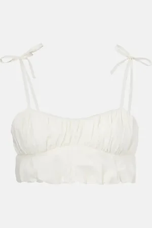 FAITHFULL THE BRAND Cropped-Top aus Baumwollpopeline