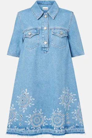 Ganni Minikleid aus Denim