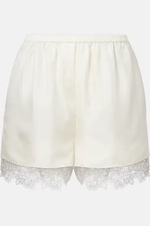 Rohe Róhe Shorts aus Seide mit Spitze