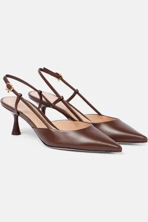 Gianvito Rossi Slingback-Pumps Ascent 55 aus Leder