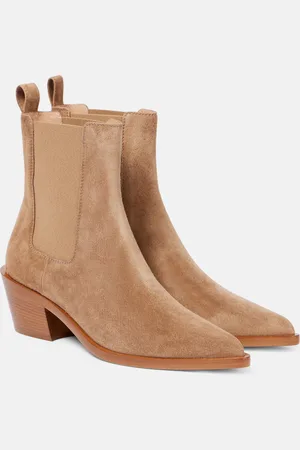 Gianvito Rossi Ankle Boots Wylie 45 aus Veloursleder