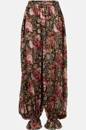 Chloé Chloé Weite Hose aus Seiden-Charmeuse