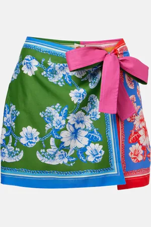 Farm Rio Wickelrock Mixed Scarves Floral Elegance