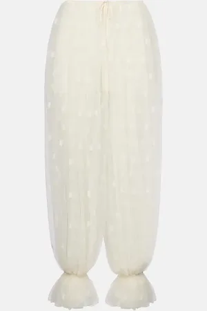 Chloé Chloé Bestickte Hose aus Spitze