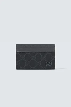 Gucci Kartenetui GG aus Canvas und Leder