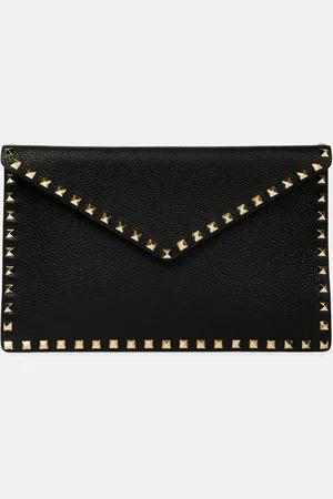 VALENTINO GARAVANI Clutch Rockstud aus Leder