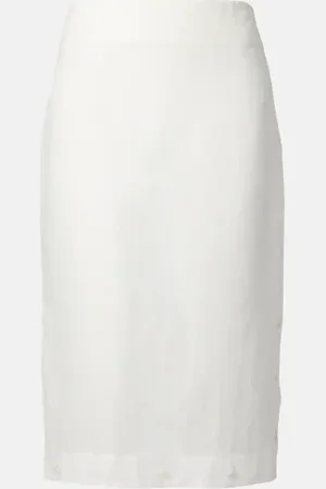Rohe Róhe Bleistiftrock aus Organza